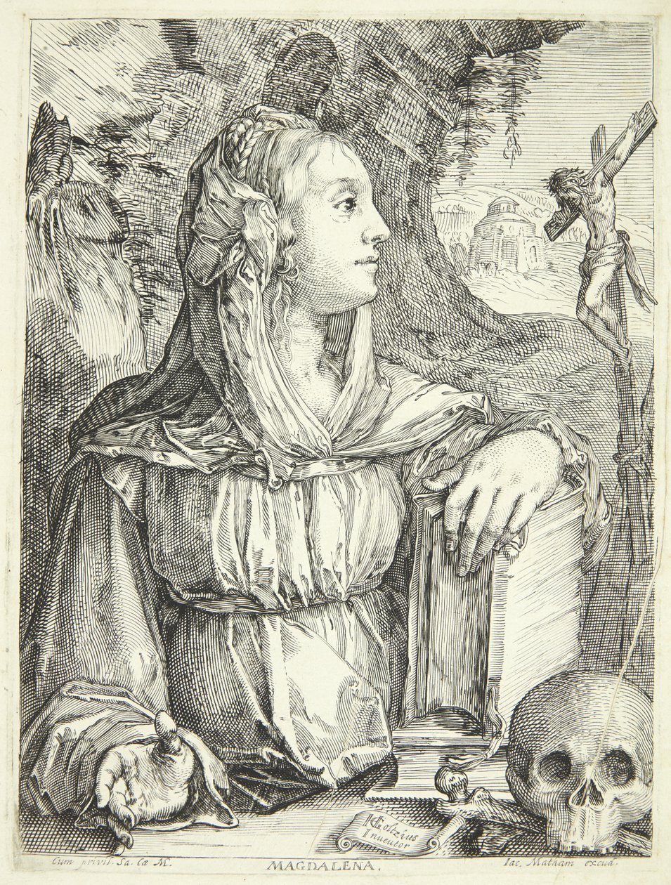 La penitente Maria Maddalena da Jacob Matham