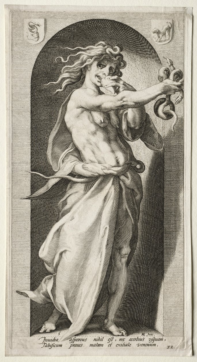 Invidia, 1593 da Jacob Matham
