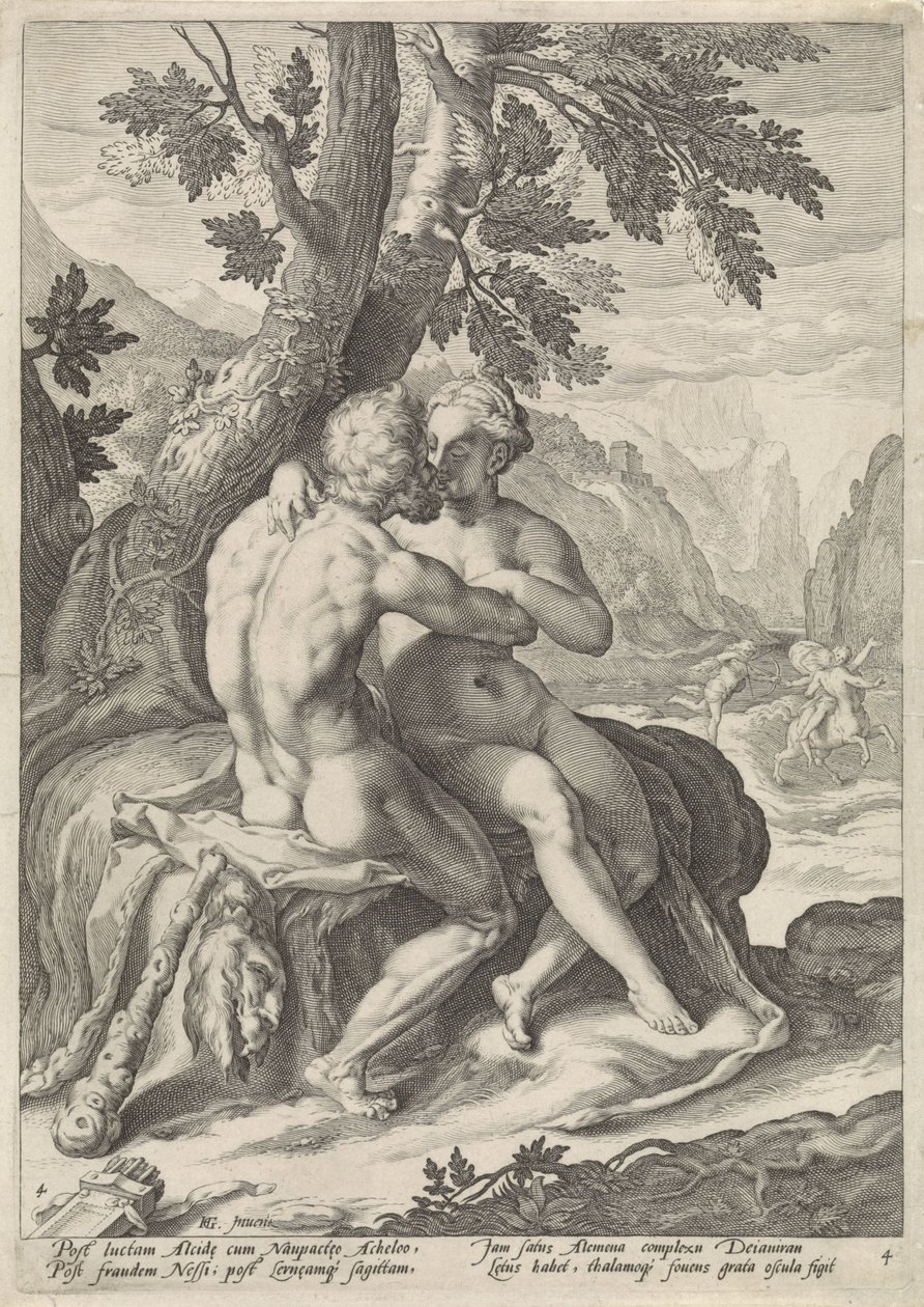 Ercole e Deianira da Jacob Matham