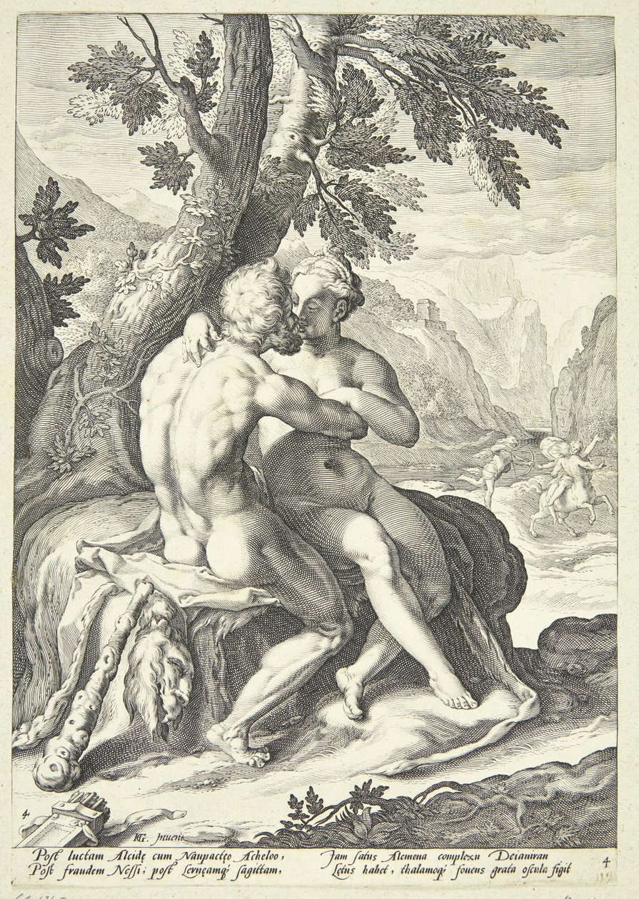 Ercole e Deianira da Jacob Matham