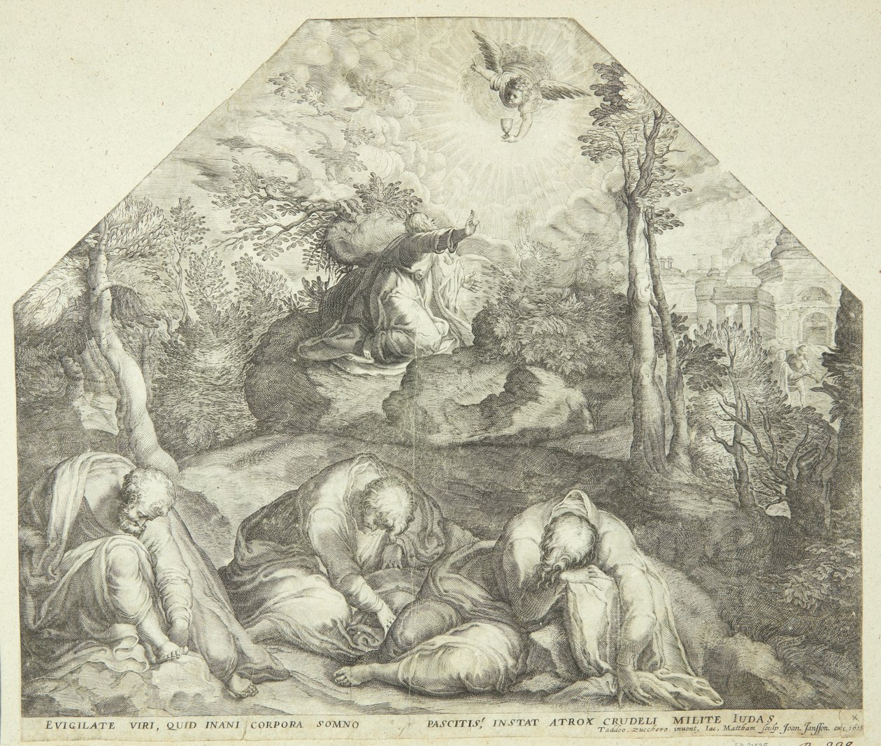 Gesù nel giardino del Getsemani da Jacob Matham