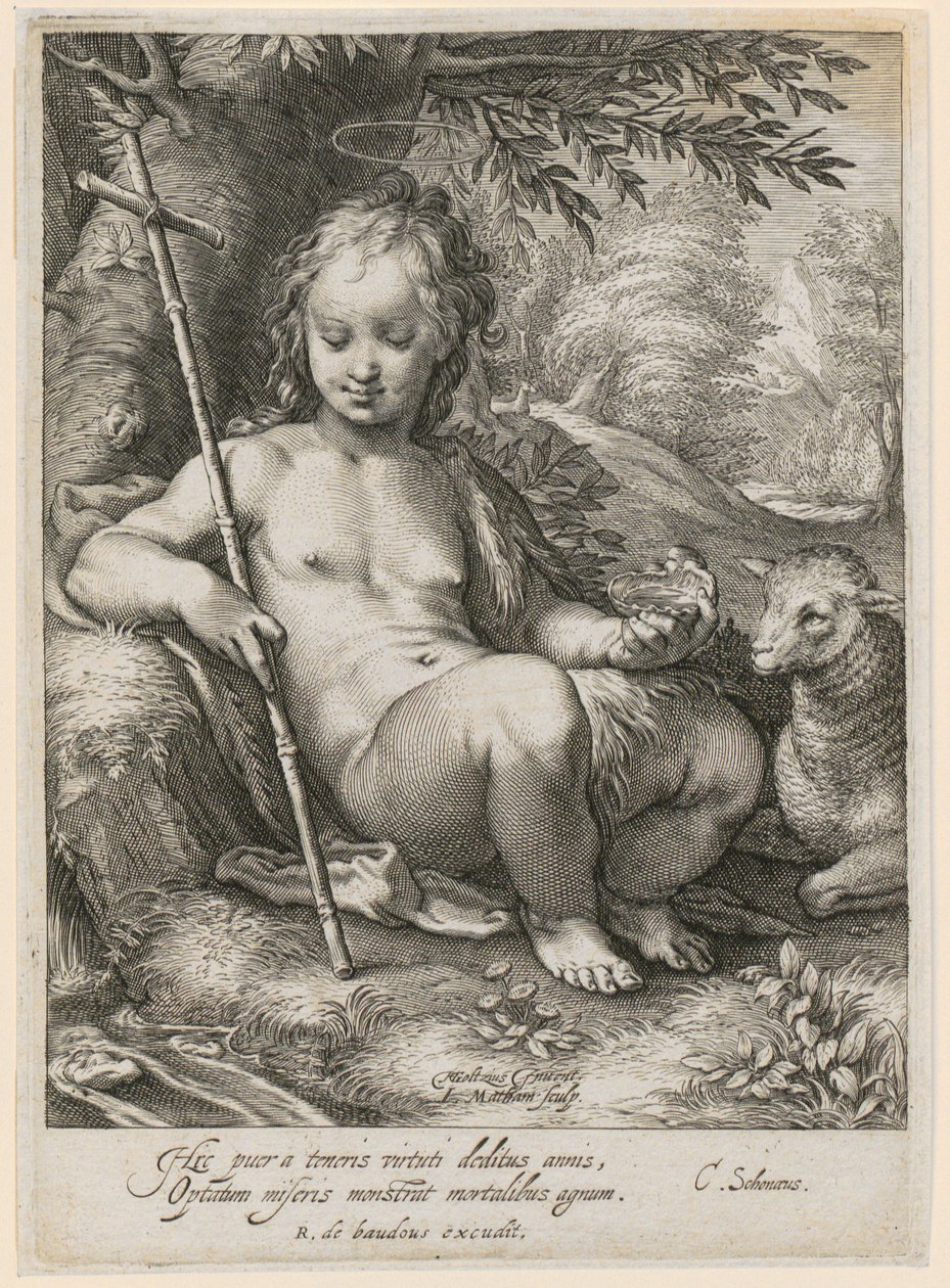 San Giovanni Battista bambino da Jacob Matham