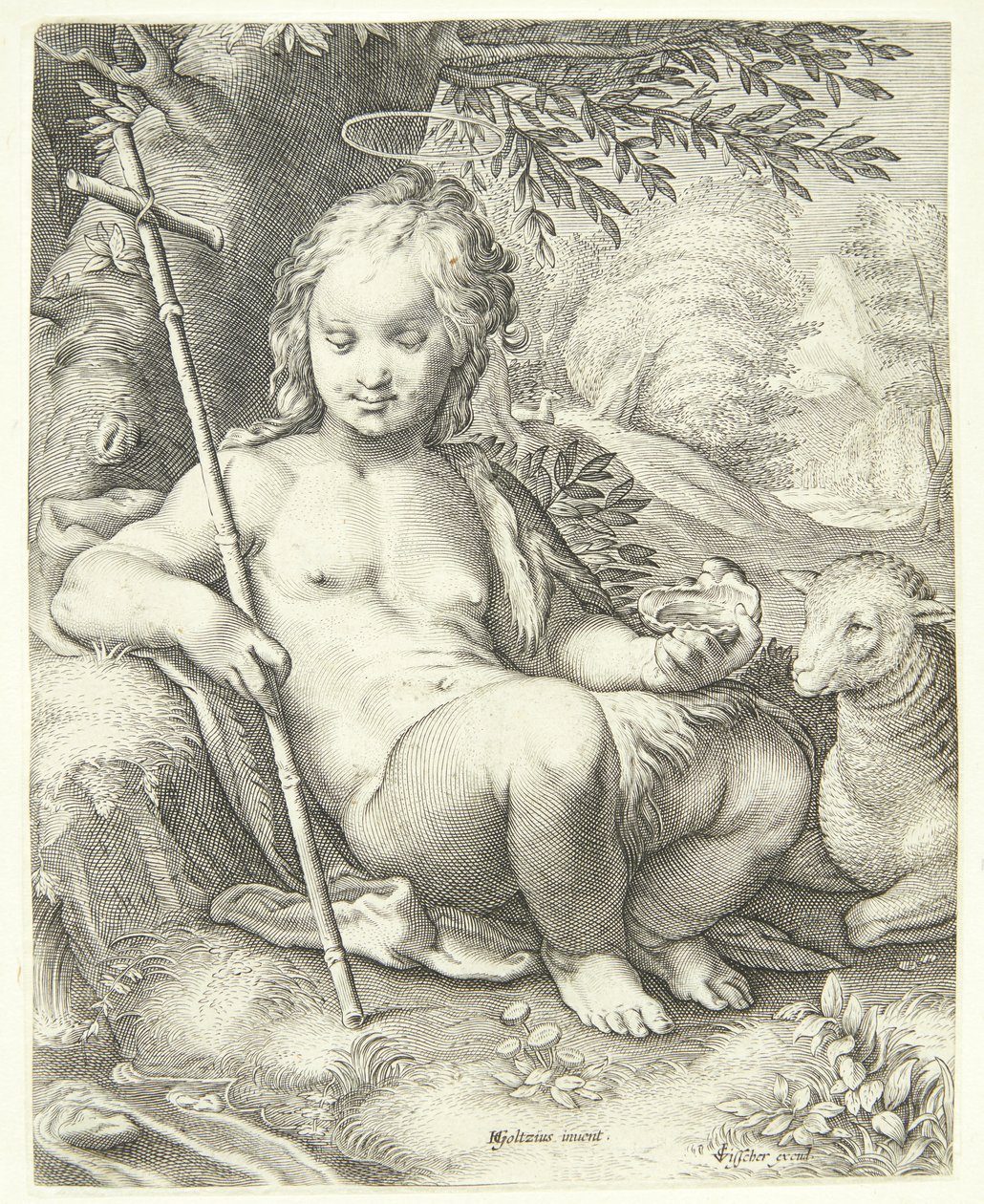 San Giovanni Battista nel Deserto da Jacob Matham