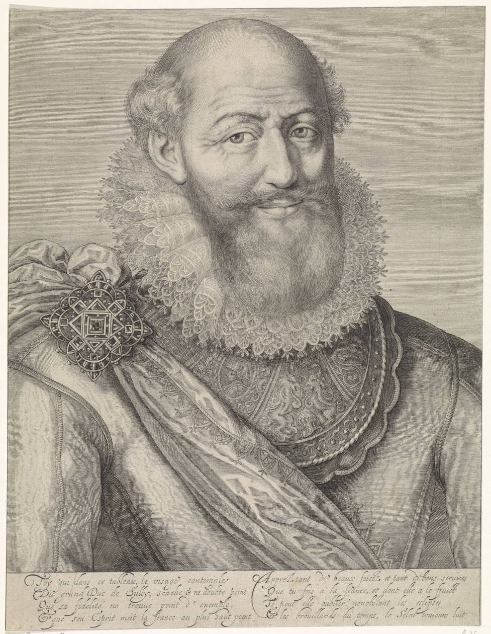 Ritratto di Maximilien de Béthune da Jacob Matham