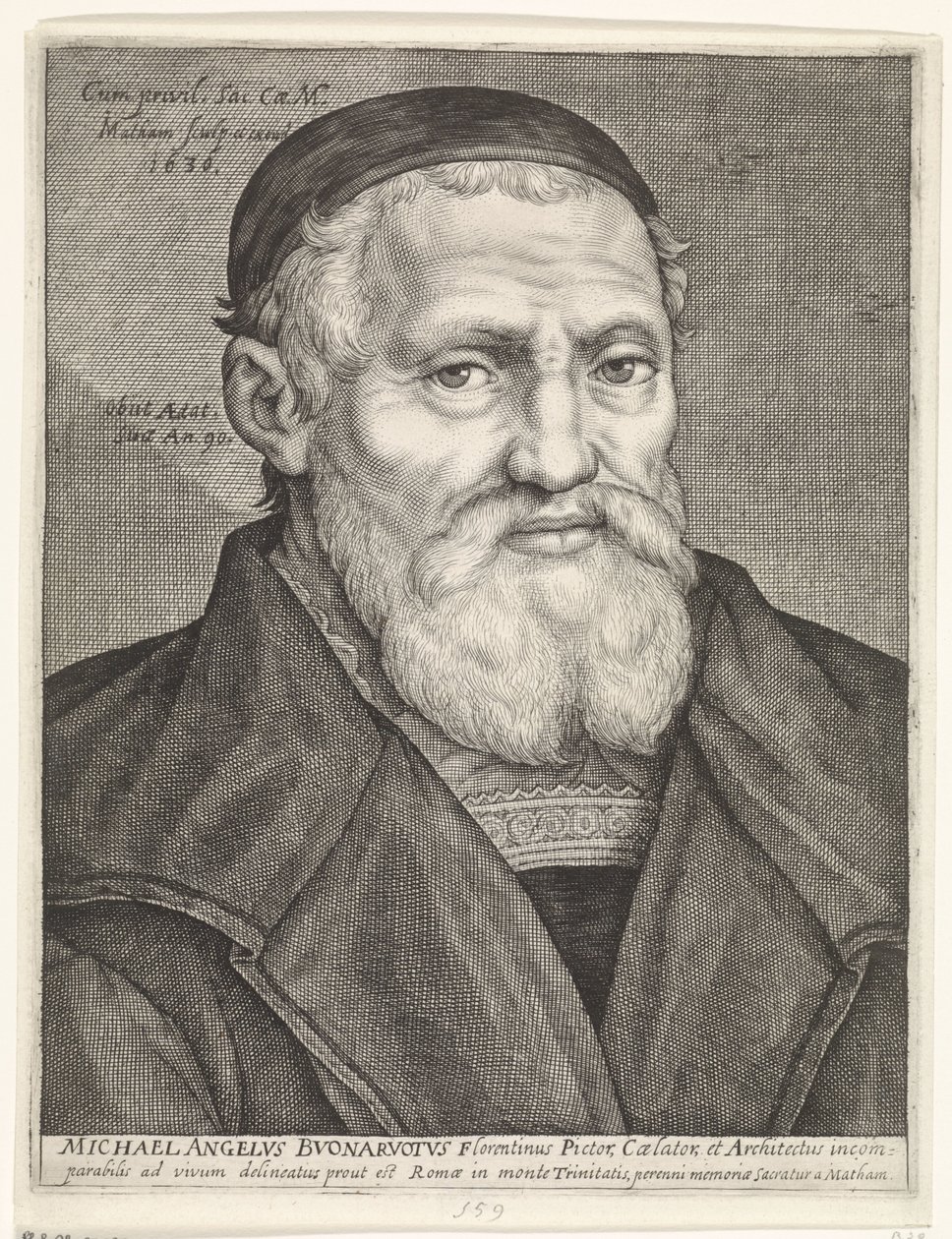 Ritratto di Michelangelo da Jacob Matham