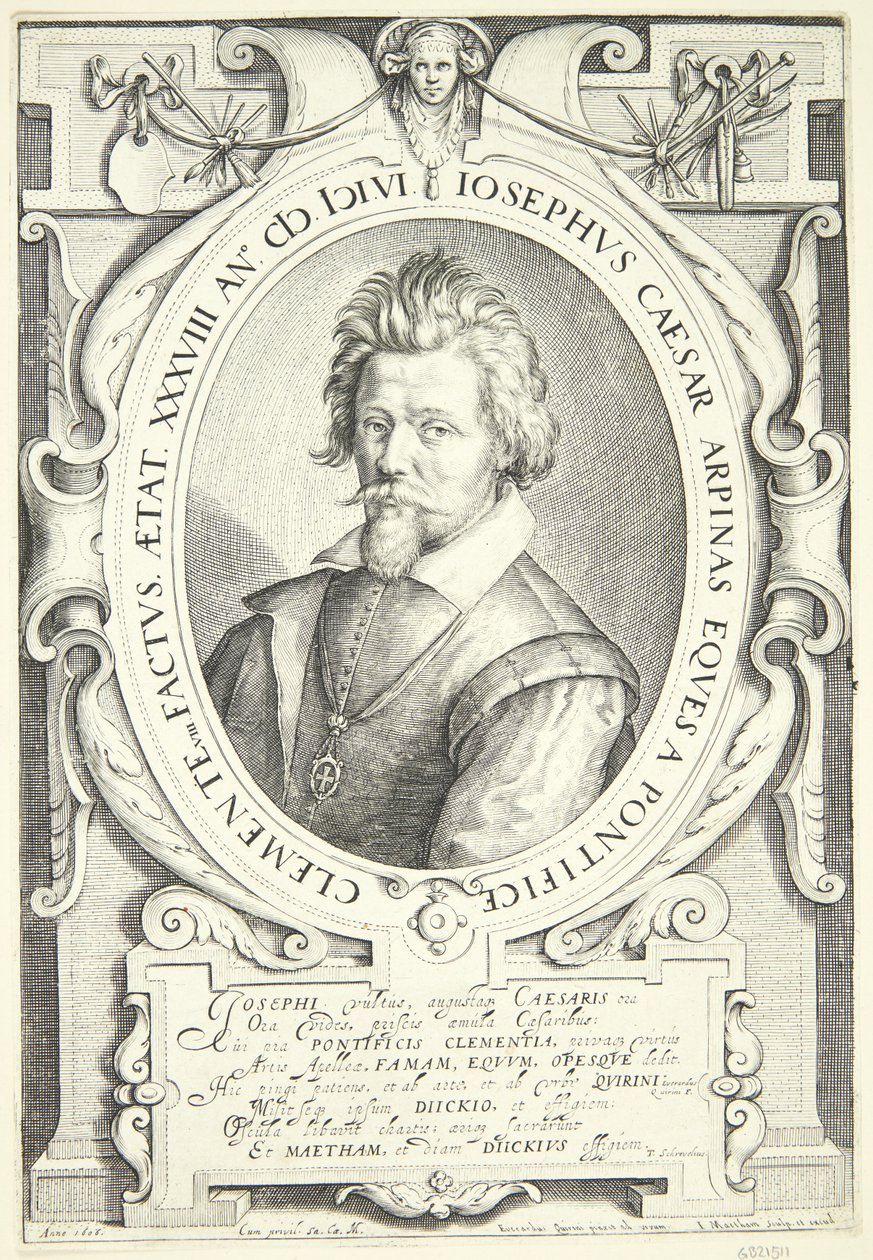 Ritratto di Giuseppe Cesari da Jacob Matham