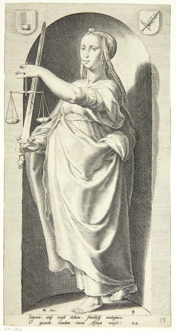 Giustizia da Jacob Matham