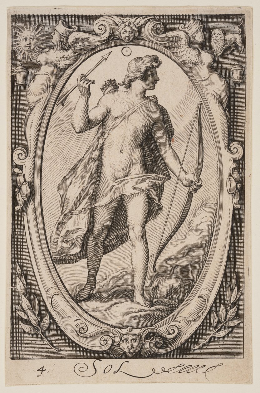 Sol, da I sette pianeti da Jacob Matham