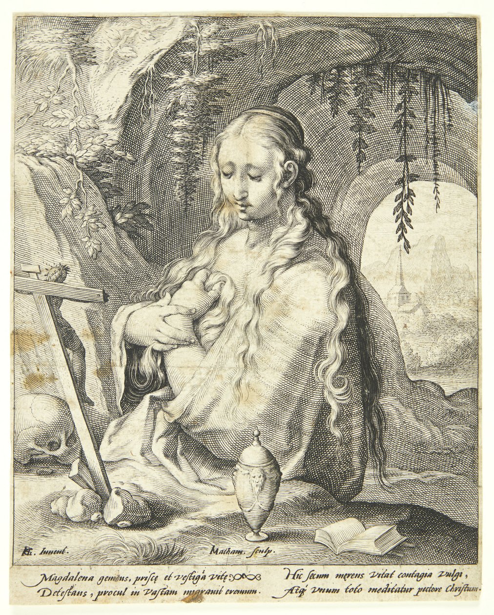 Santa Maria Maddalena penitente da Jacob Matham