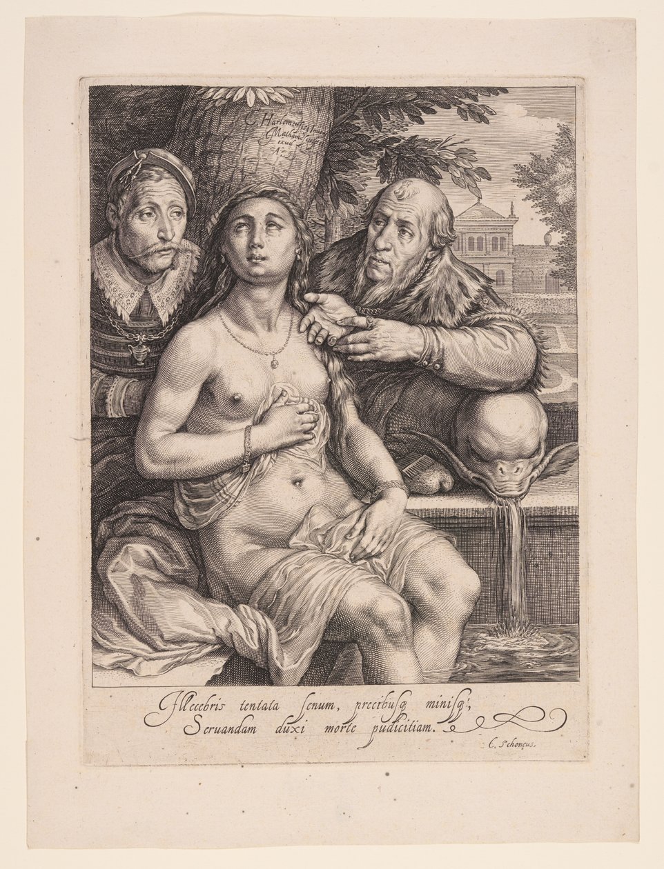 Susanna e gli anziani da Jacob Matham