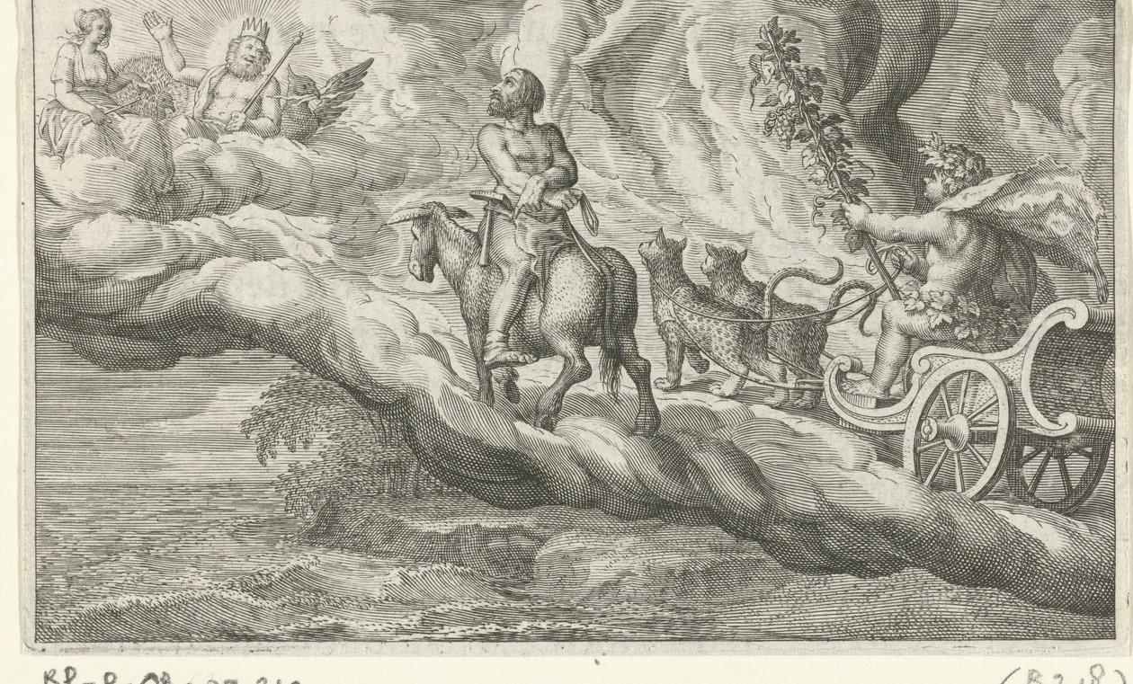 Ritorno di Vulcano con Bacco da Jacob Matham