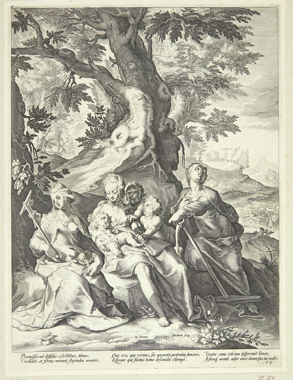 Fede, speranza e carità da Jacob Matham