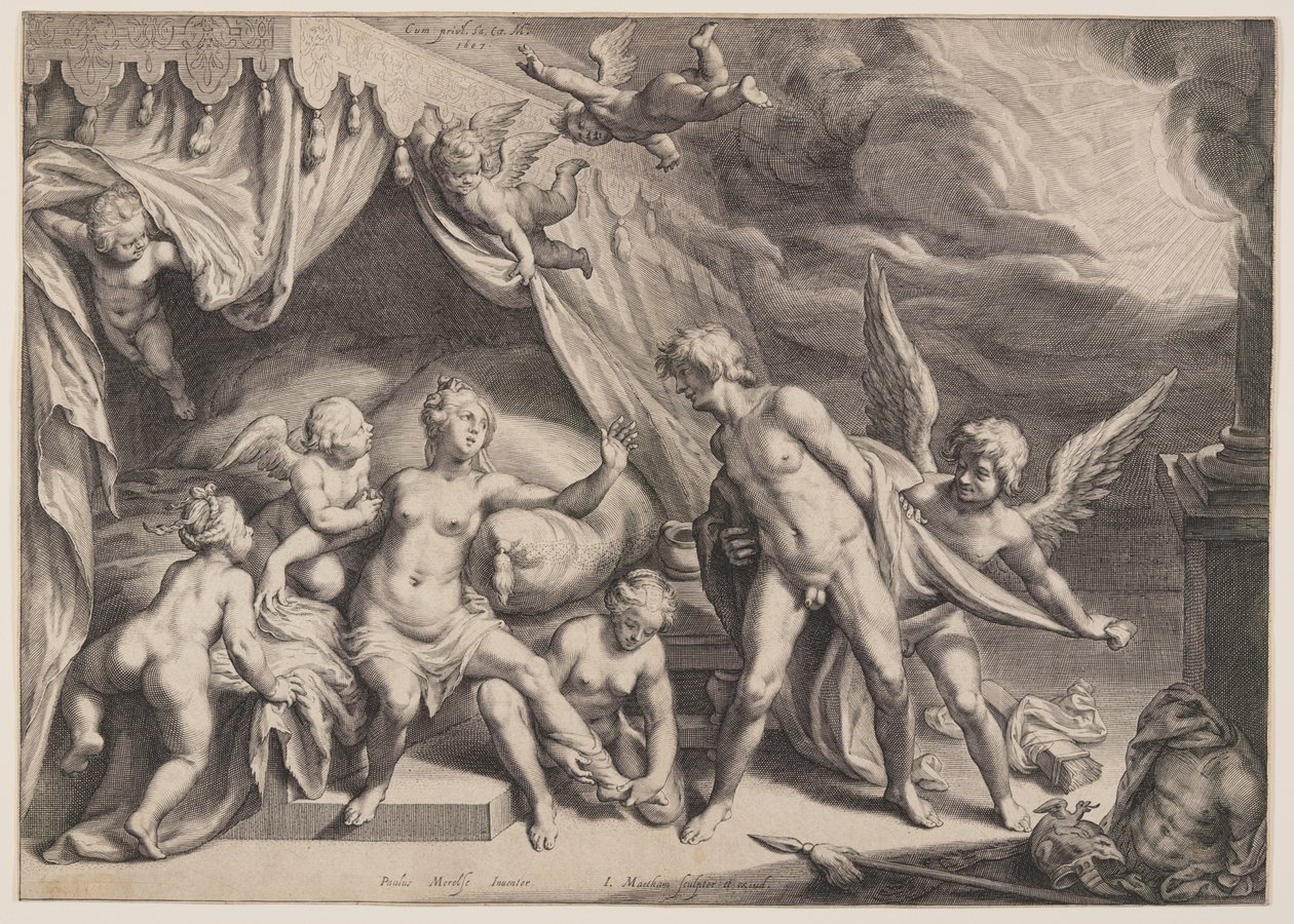 Venere e Marte scoperti da Apollo da Jacob Matham