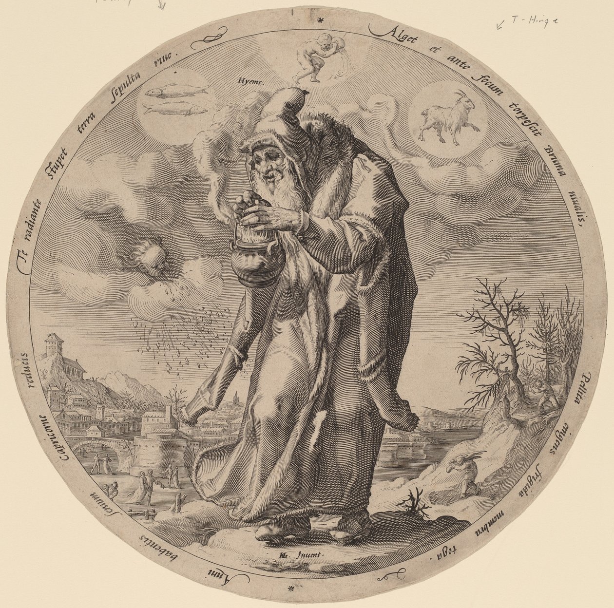 Inverno da Jacob Matham after Hendrik Goltzius
