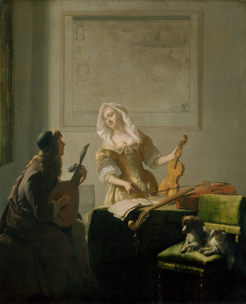 La Lezione di Musica da Jacob Lucasz Ochtervelt