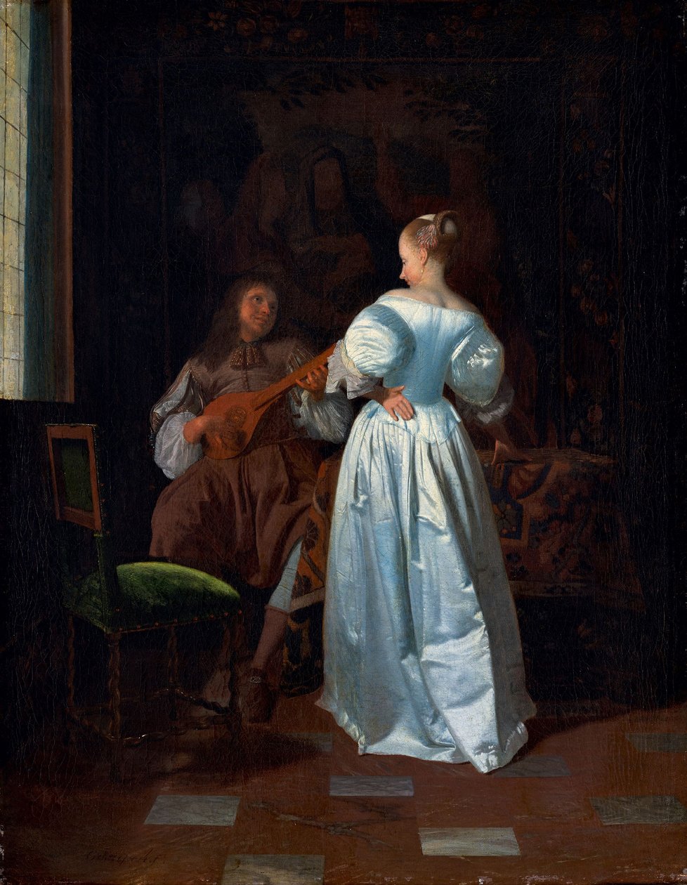 La serenata, 1669 circa (olio su tela) da Jacob Ochtervelt