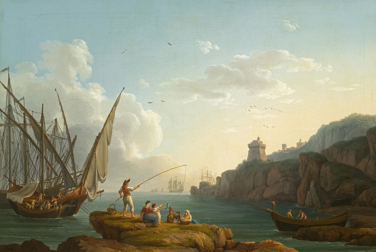 Paesaggio costiero vicino a Vietri

Titolo originale Paesaggio costiero vicino a Vietri da Jacob Philipp Hackert
