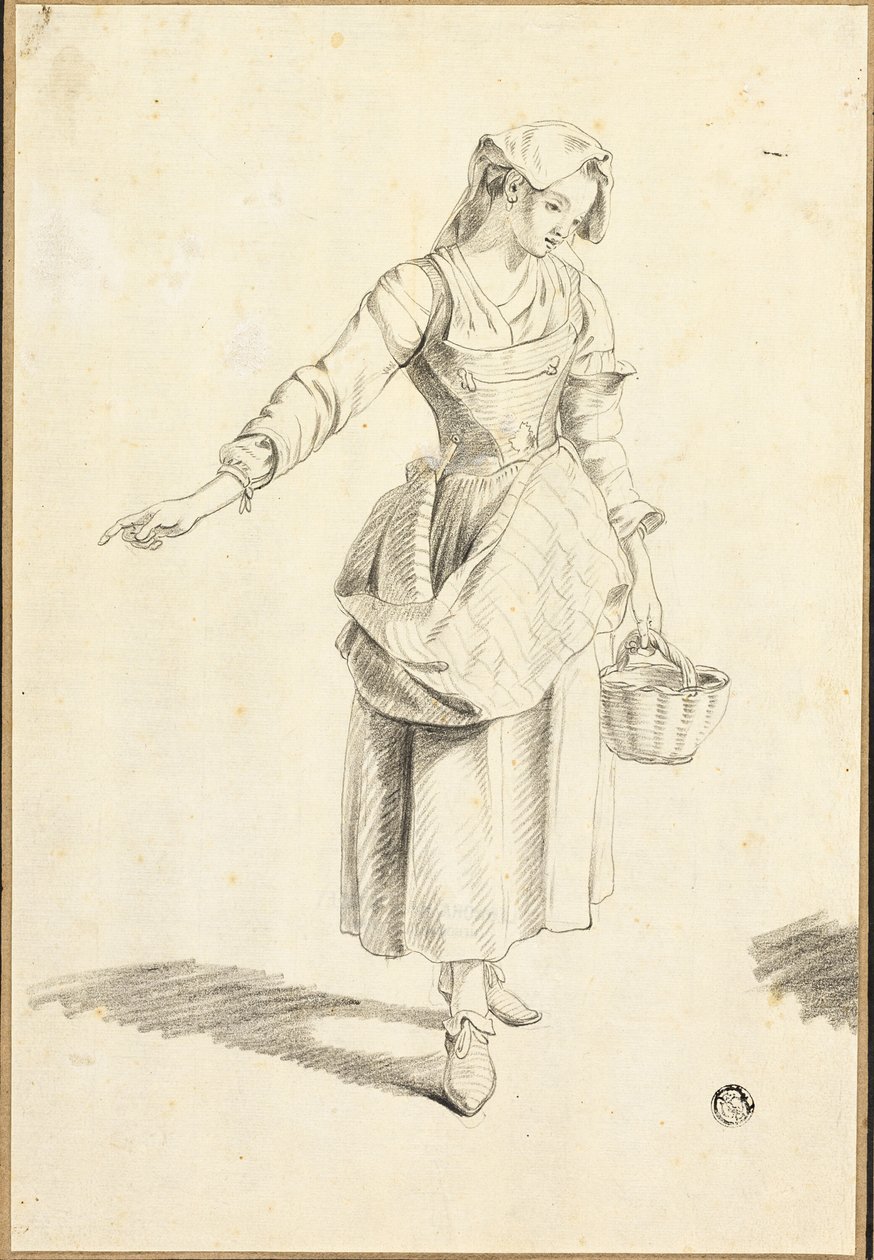 Ragazza Contadina Italiana da Jacob Philipp Hackert