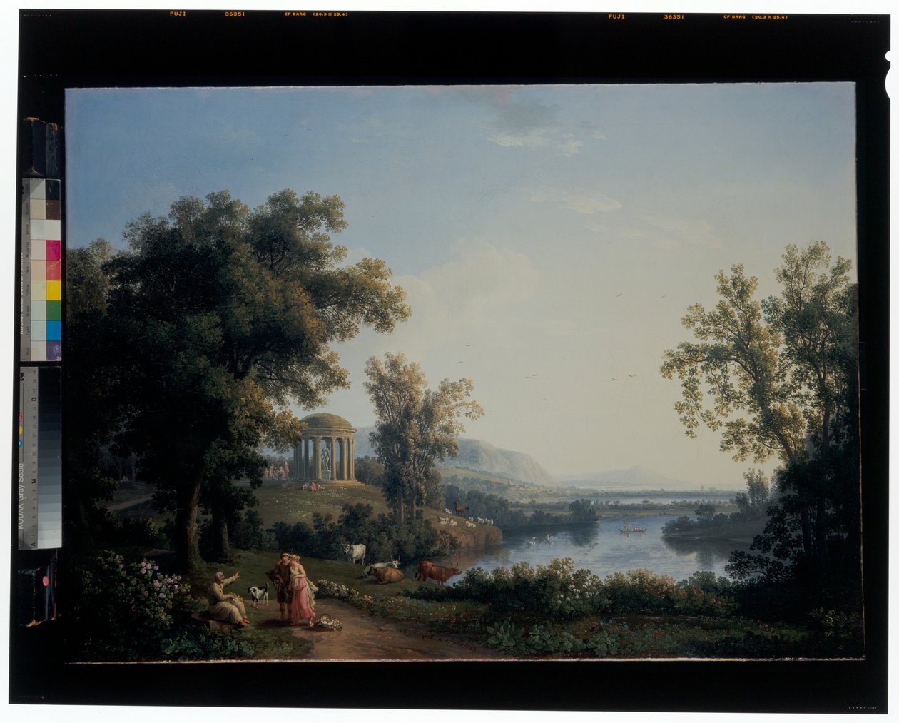 Paesaggio fluviale classico da Jacob Philippe Hackert