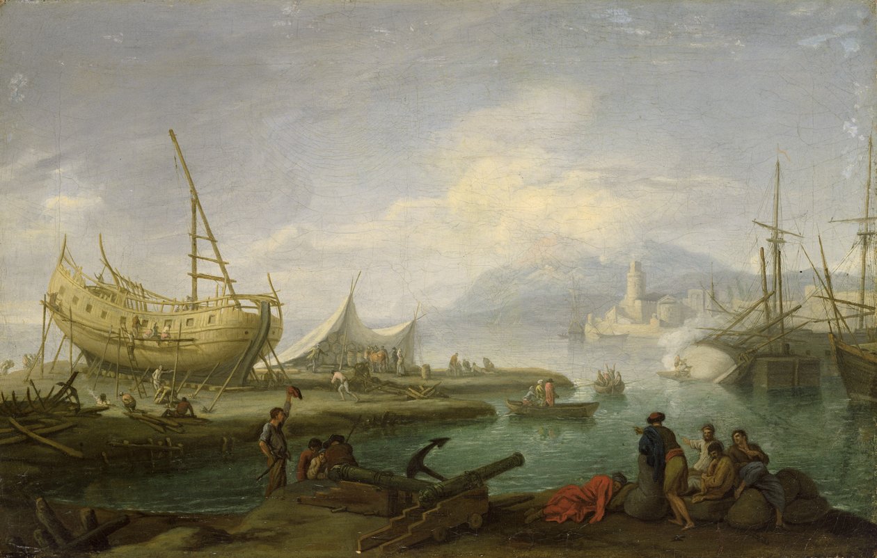 Paesaggio costiero da Jacob-Philippe Hackert