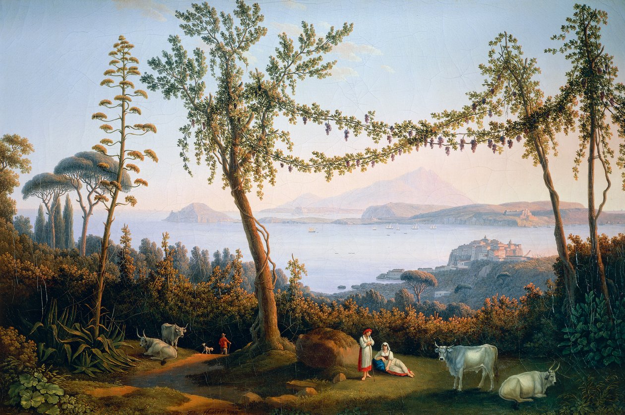 Il golfo di Pozzuoli da Jacob Philippe Hackert
