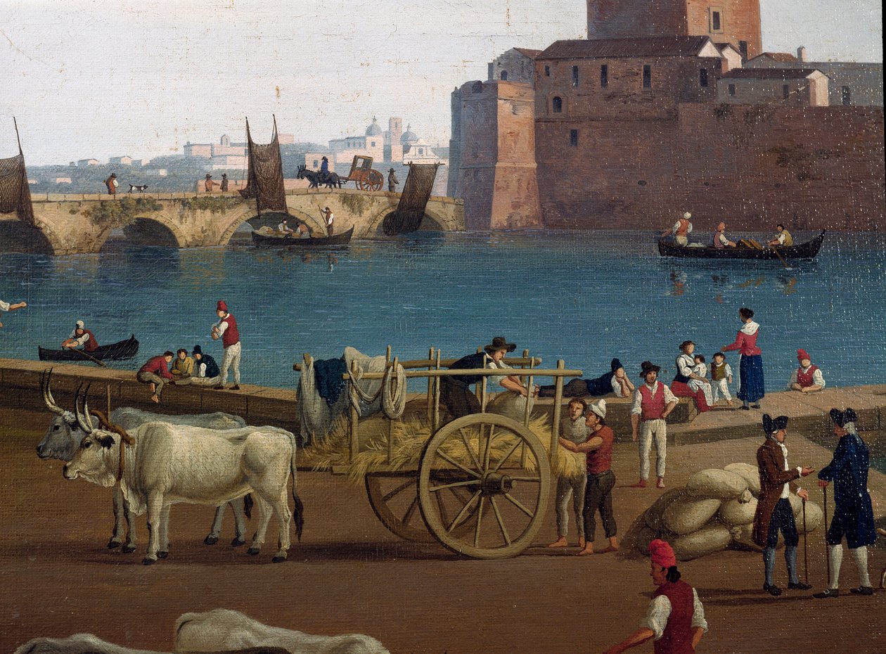 Veduta del porto di Taranto in Italia nel XVIII secolo da Jacob Philippe Hackert