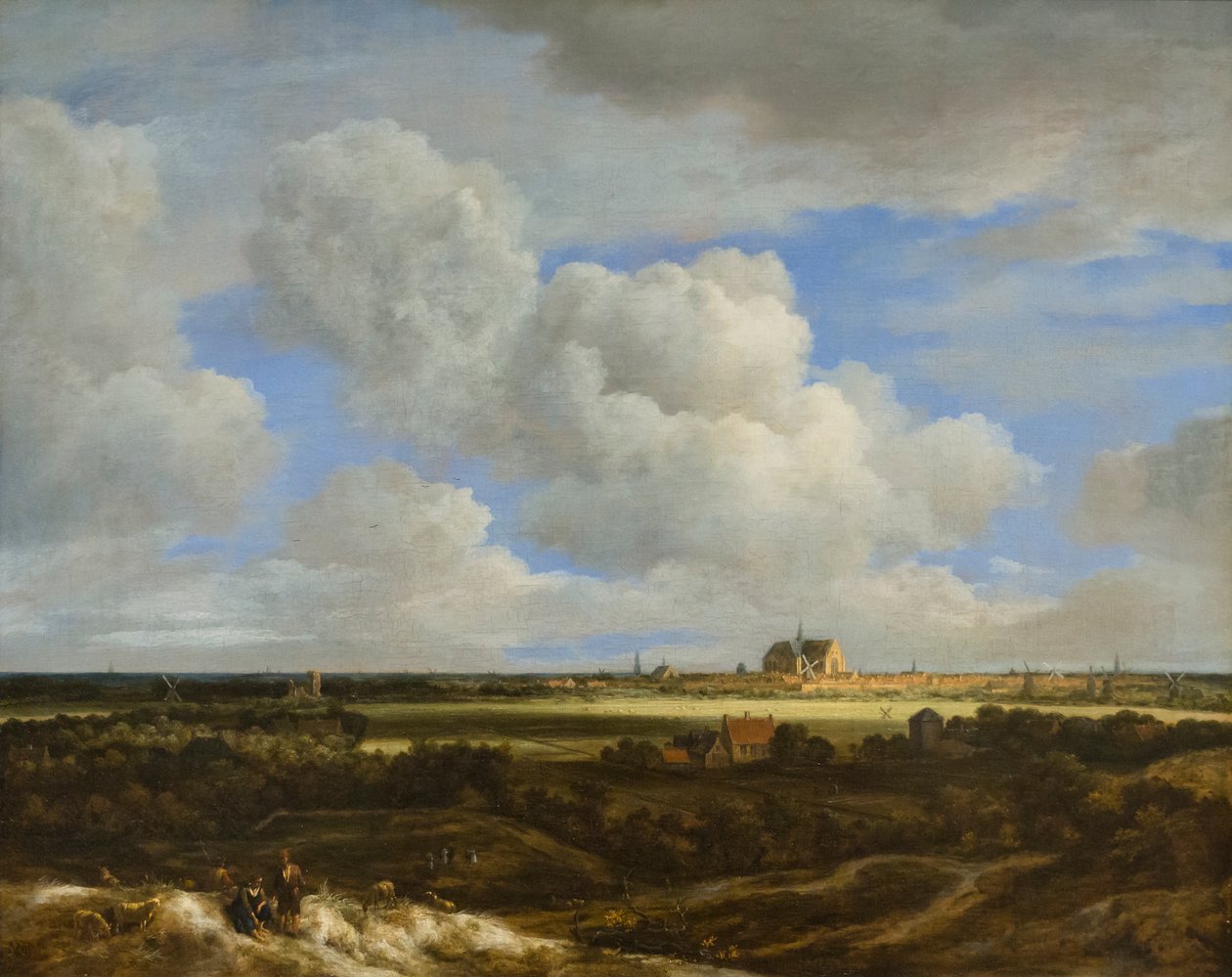 Vista panoramica di Haarlem da Jacob Salomonsz. Ruysdael