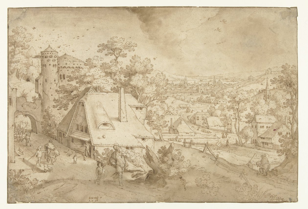 Paesaggio con Abramo e Isacco da Jacob Savery (I)