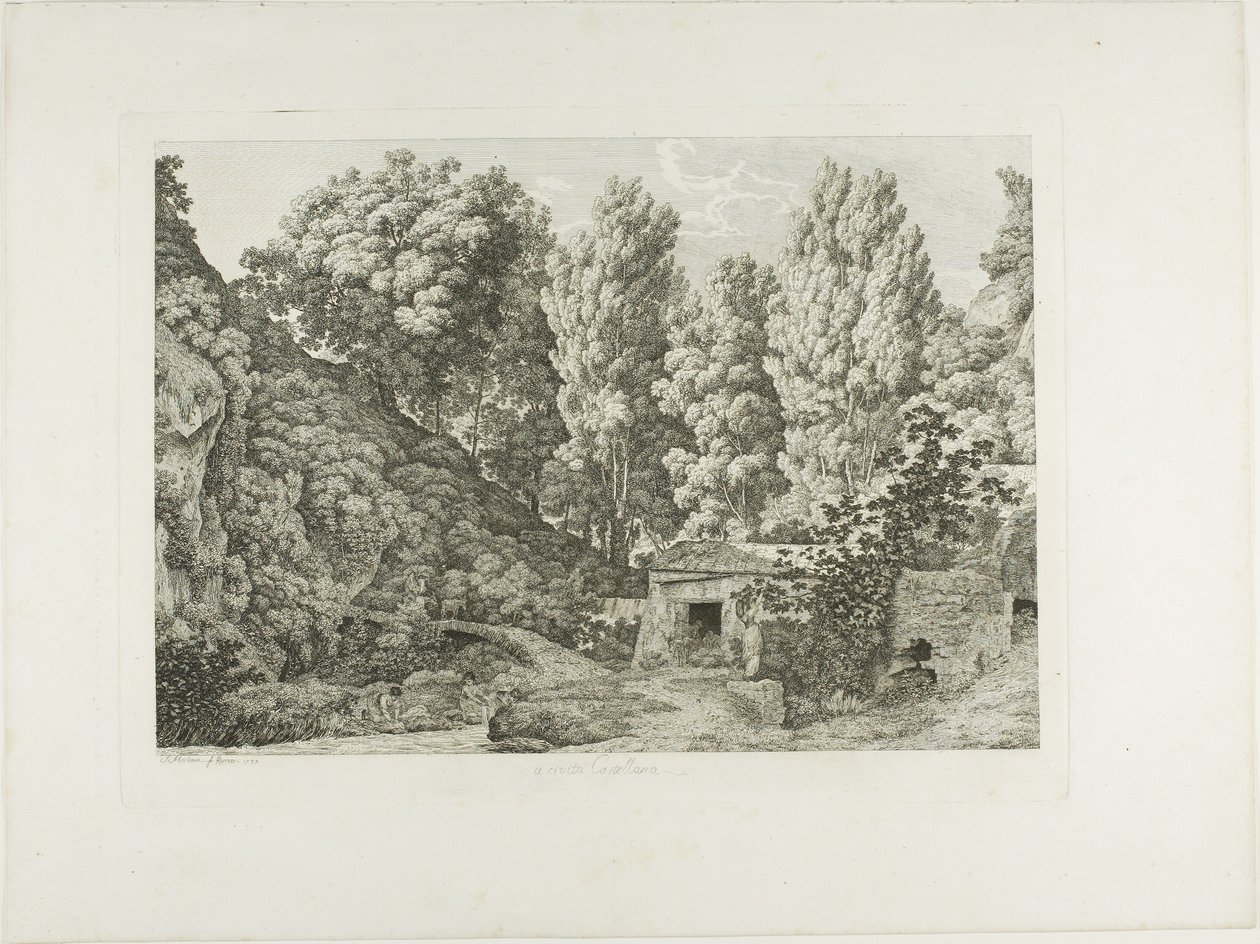 A Civita Castellana da Jacob Wilhelm Mechau