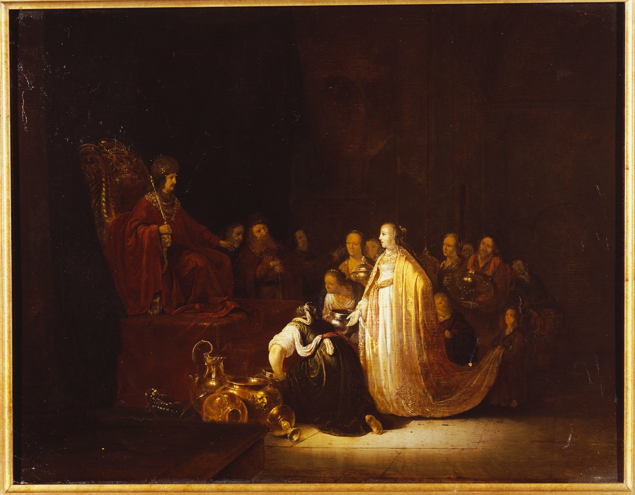La regina di Saba davanti a re Salomone da Jacob Willemsz de Wet or Wett