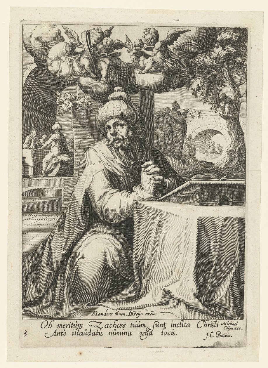 Zaccheo come peccatore pentito da Jacob de Gheyn (II) (workshop of)