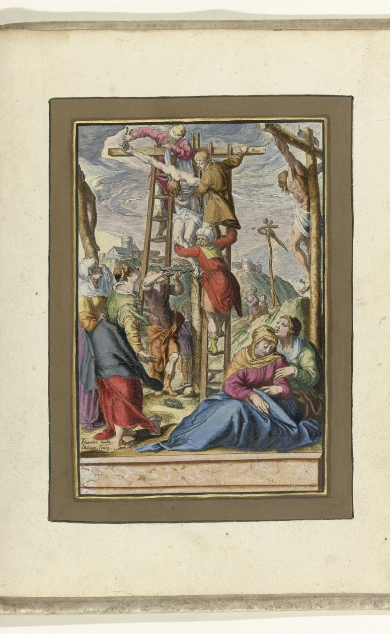 Deposizione dalla croce (serie: Passione di Cristo) da Jacob de Gheyn (II)