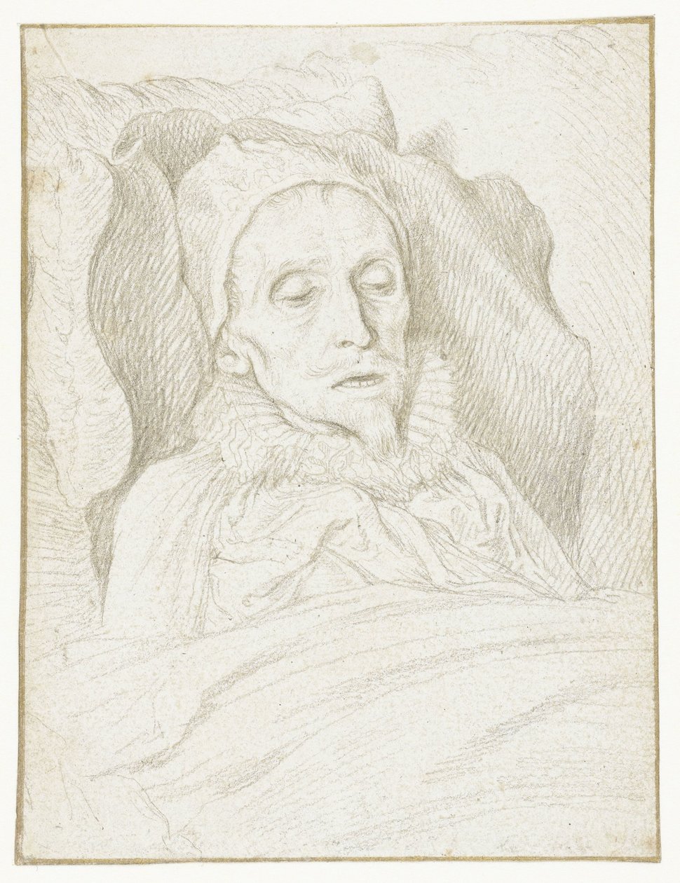 Ritratto del principe Maurizio sul letto di morte da Jacob de Gheyn (II)