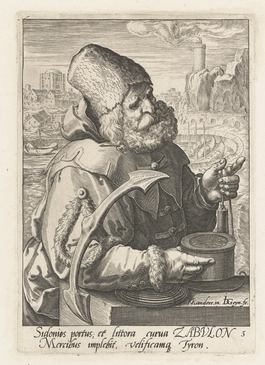 Capostipite Zebulon (serie De stamvaders van Israël, De twaalf zonen van Jakob) da Jacob de Gheyn (II)
