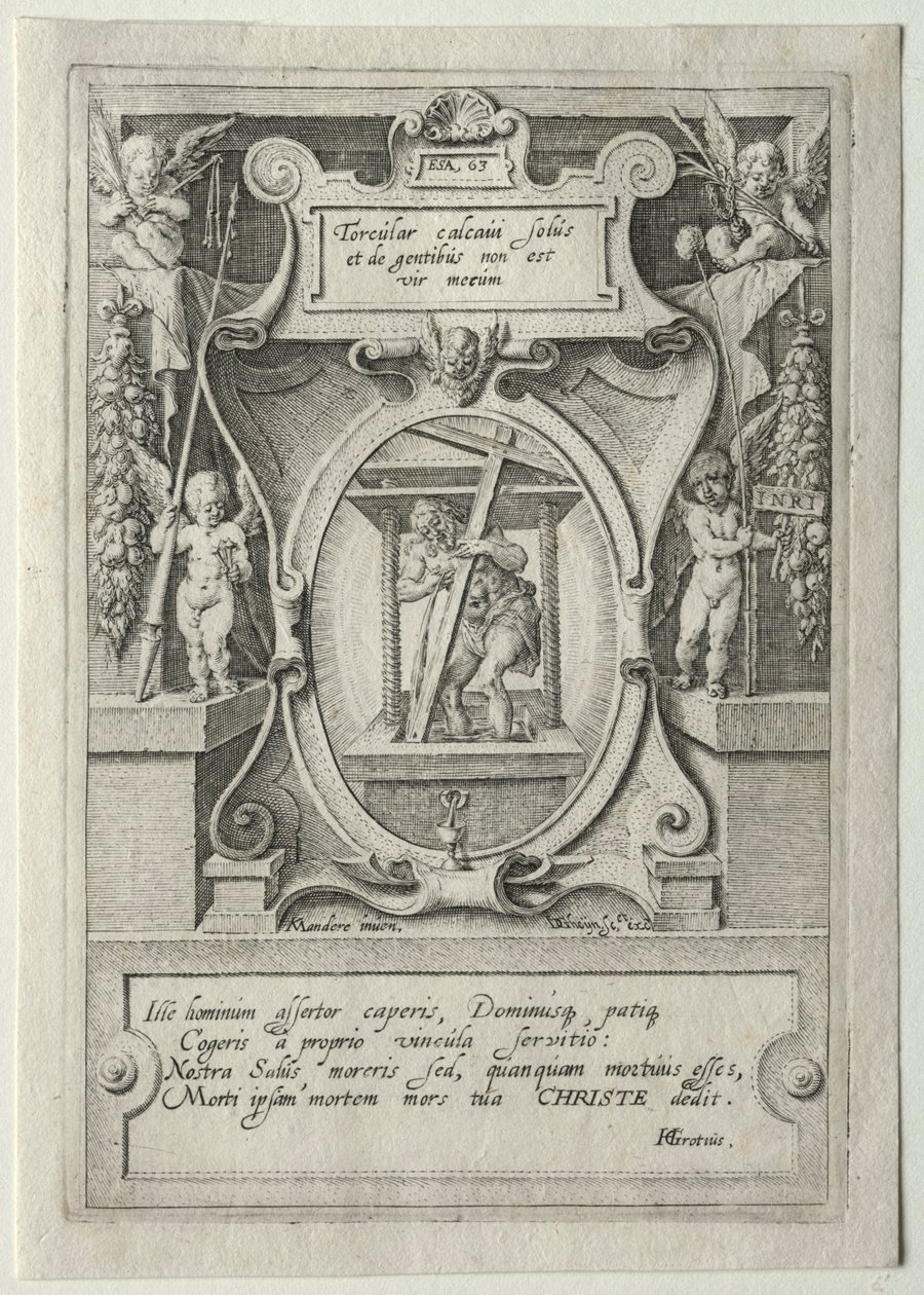 Set della passione:  Frontespizio da Jacob de Gheyn II