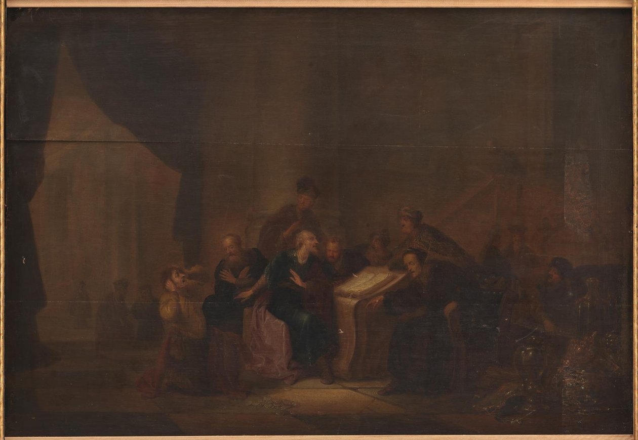 Giuda getta i pezzi d