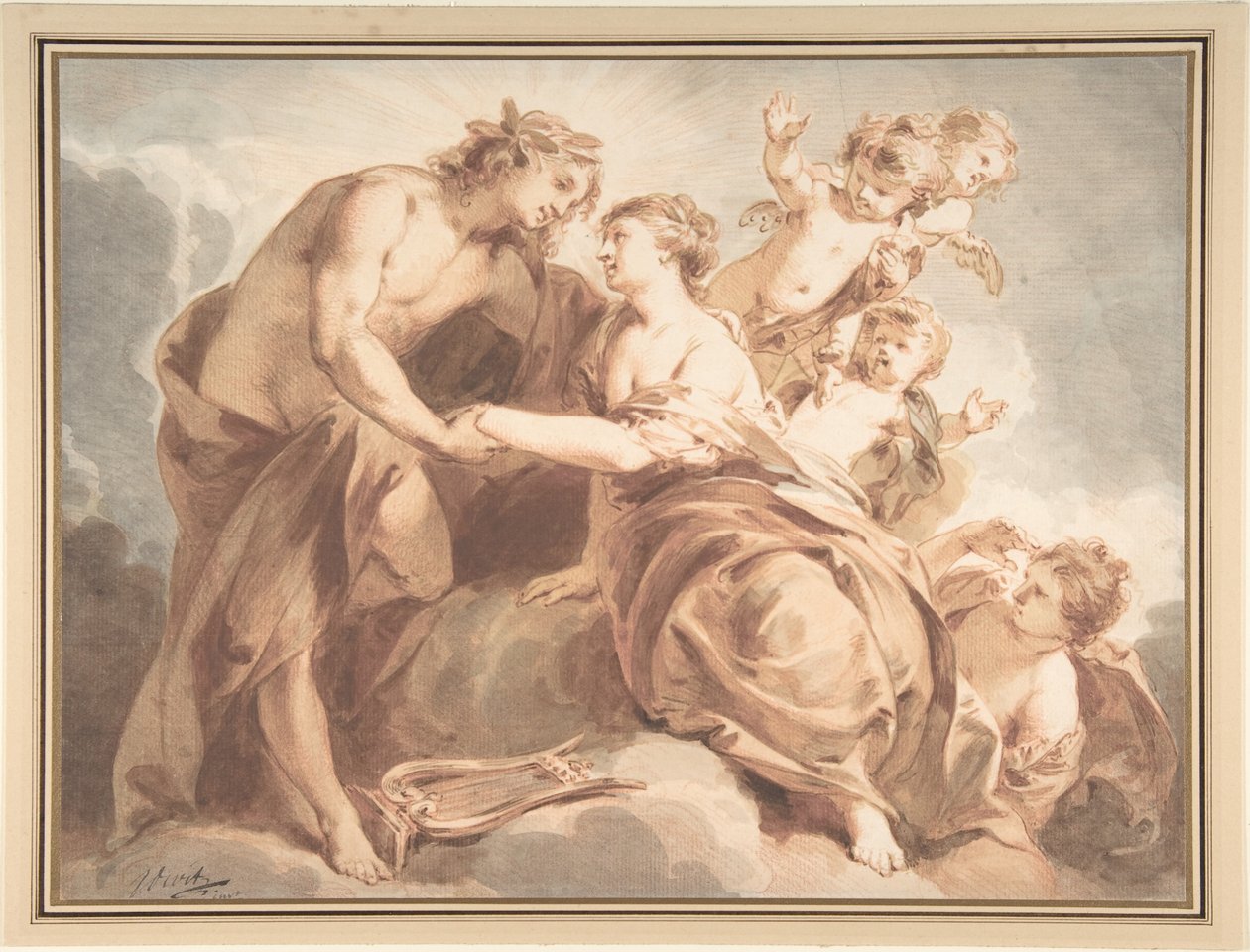 Apollo e Teti da Jacob de Wit