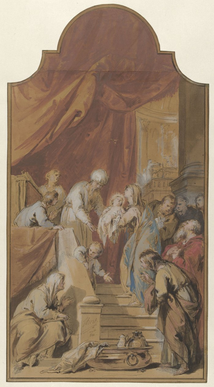 La Presentazione al Tempio da Jacob de Wit