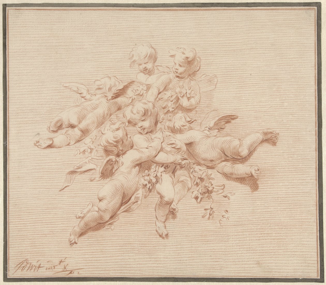 Gruppo di angeli da Jacob de Wit