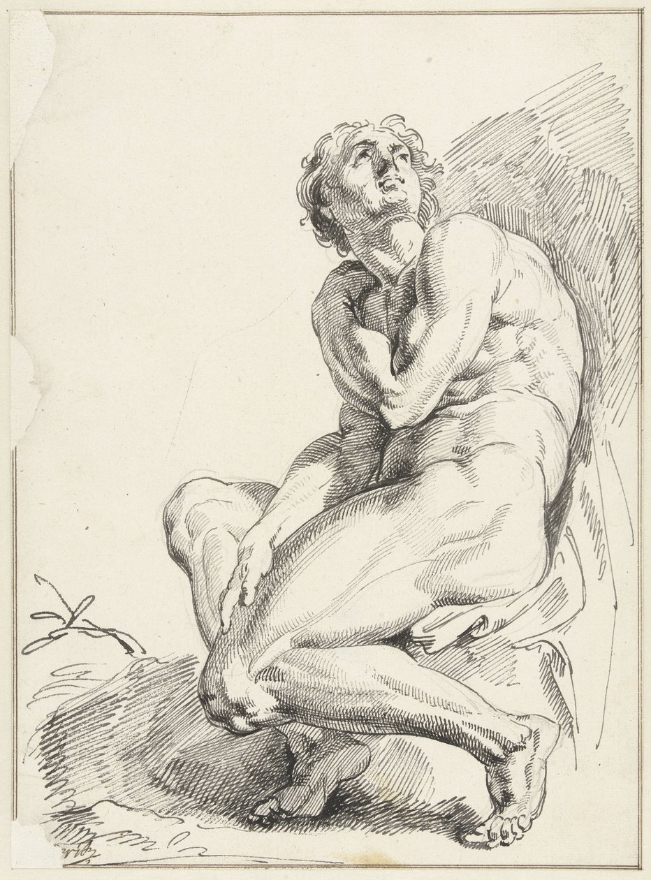 Uomo nudo da Jacob de Wit