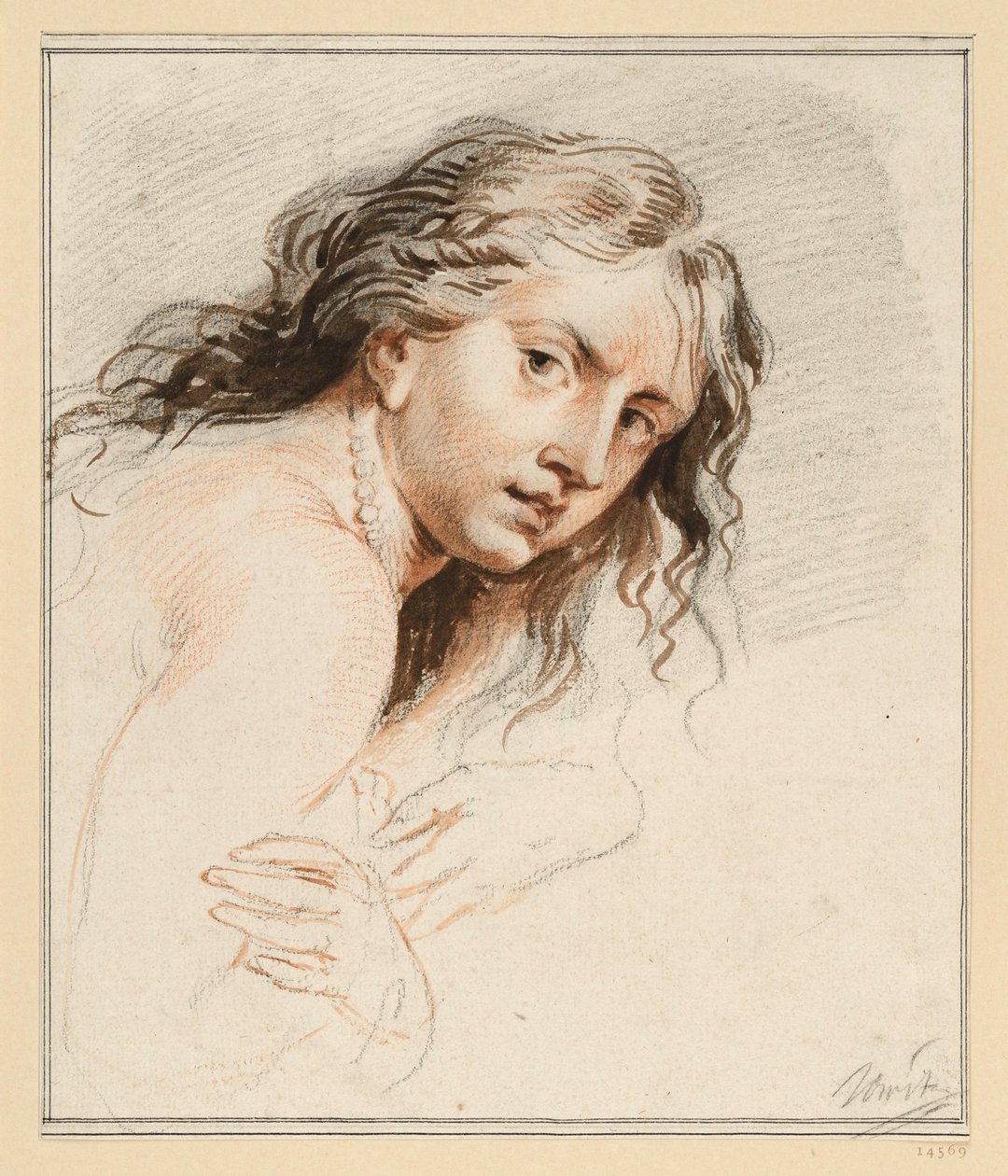 Studio parziale raffigurante una Susanna, con la testa e le mani da Jacob de Wit