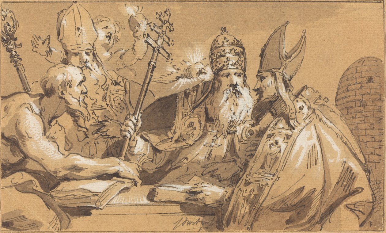 I quattro padri della Chiesa da Jacob de Wit