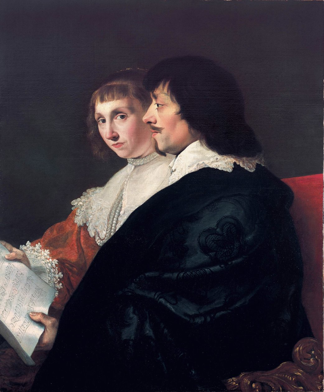 Doppio ritratto di Constantijn Huygens (1596-1687) e Suzanna van Baerle (1599-1637) da Jacob van Campen