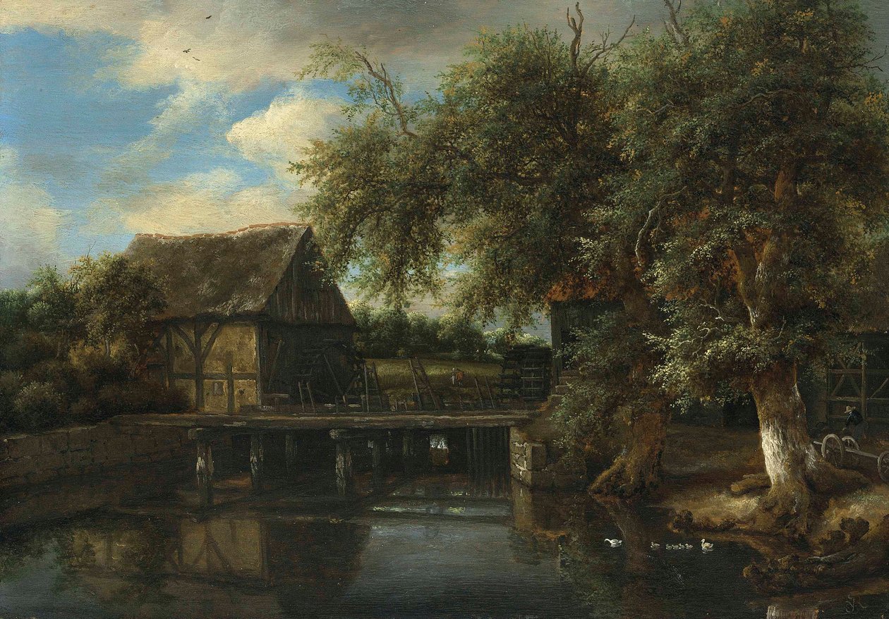 Un mulino ad acqua da Jacob van Ruisdael