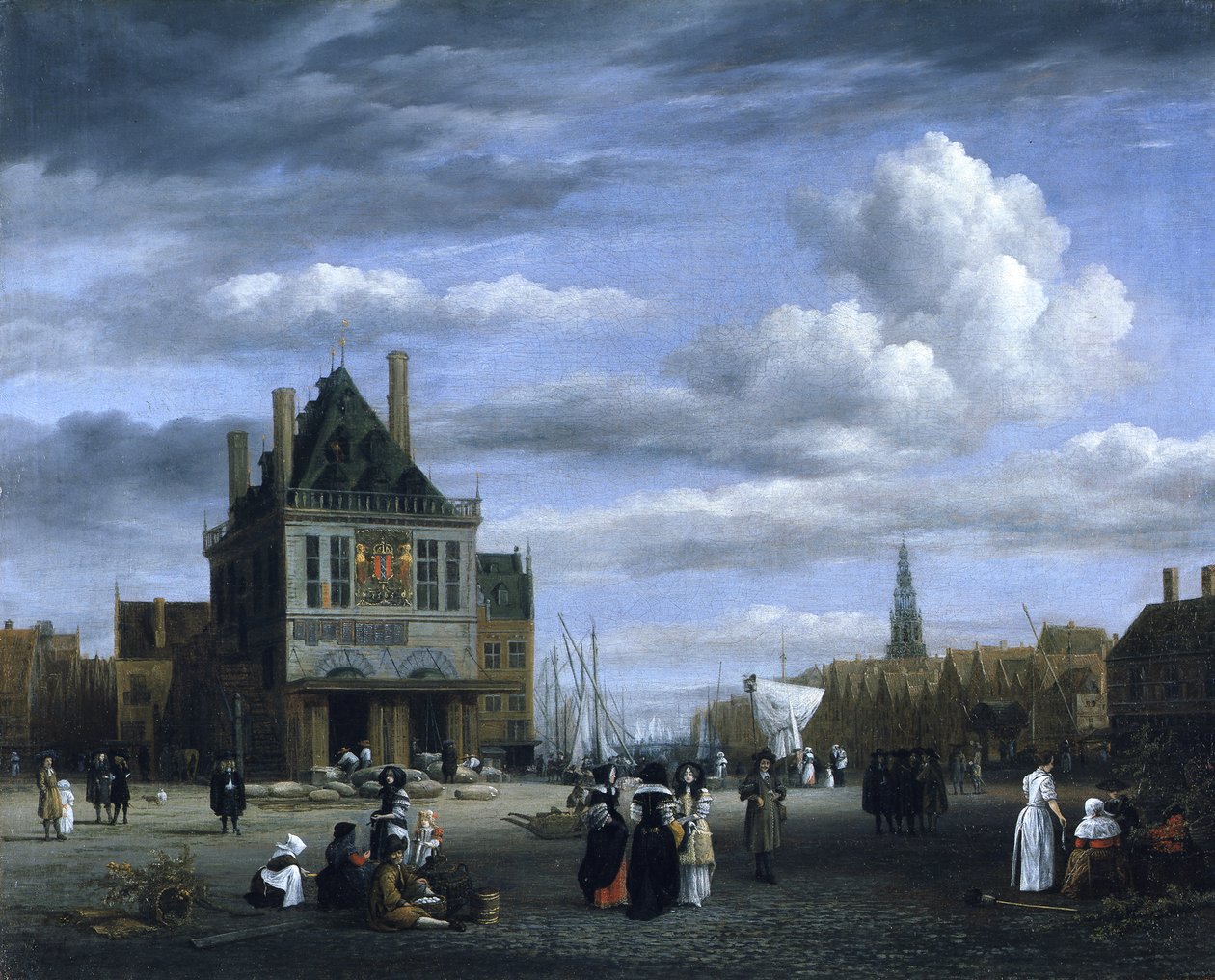 Piazza Dam ad Amsterdam da Jacob van Ruisdael