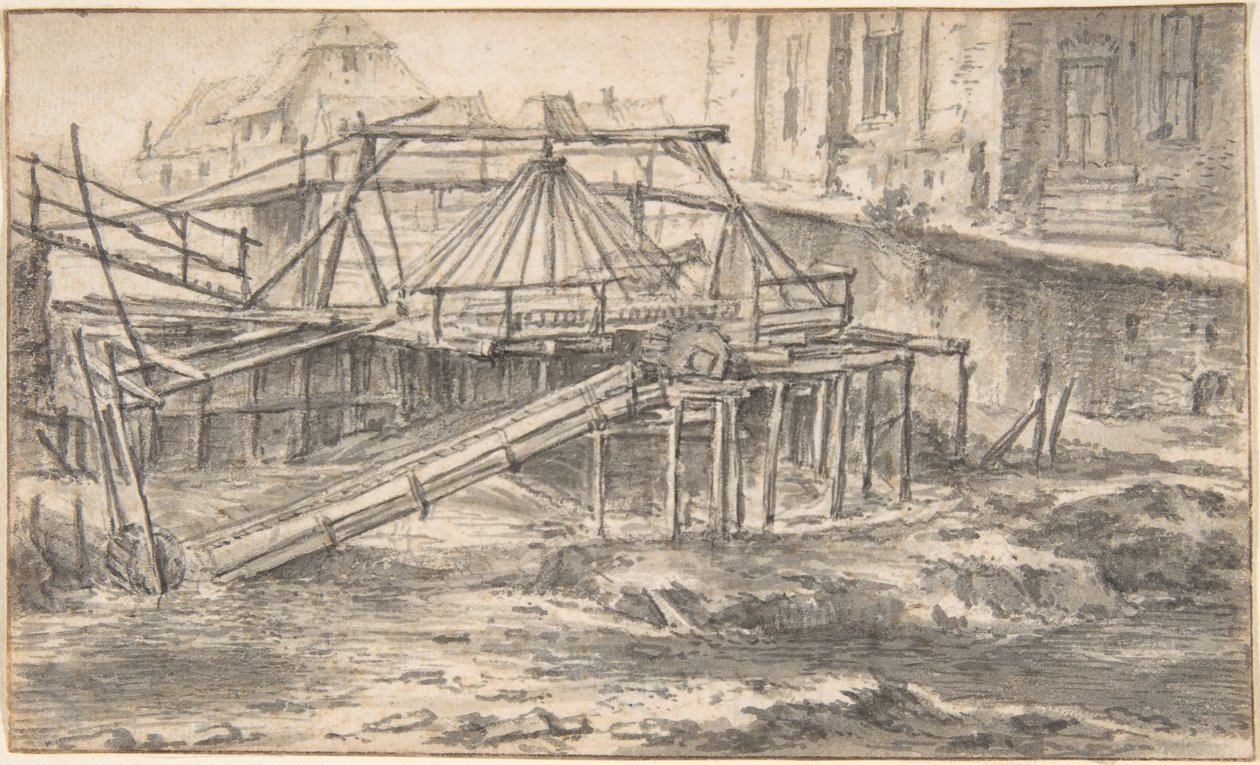 Dragaggio di un canale da Jacob van Ruisdael
