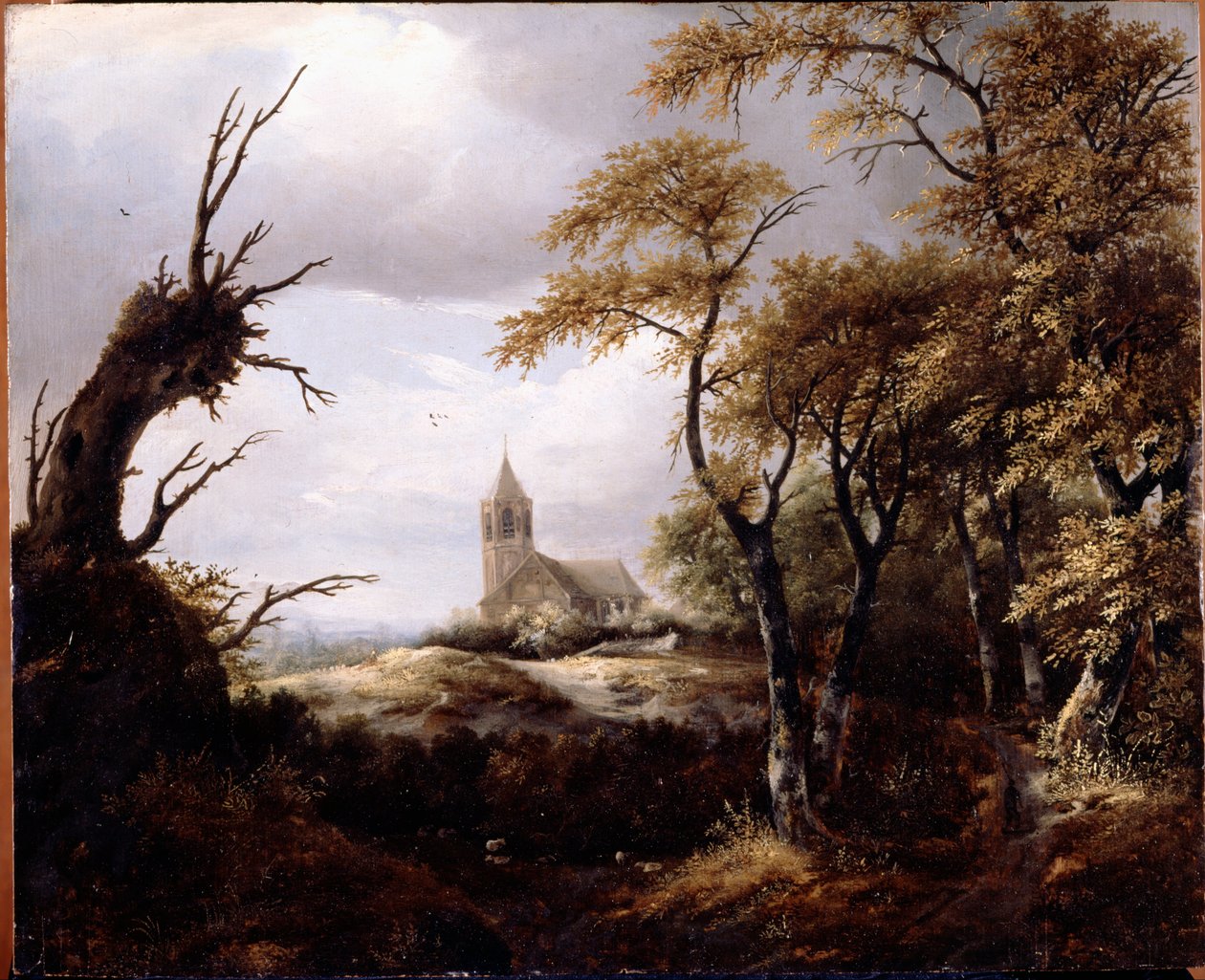Paesaggio con una chiesa da Jacob van Ruisdael