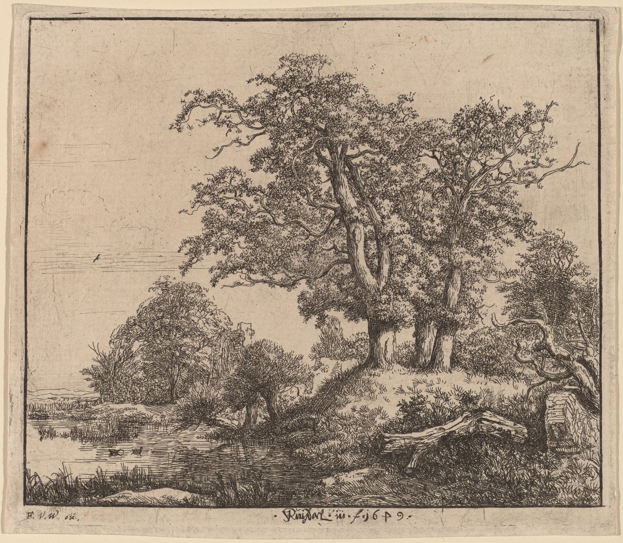 Le tre querce da Jacob van Ruisdael