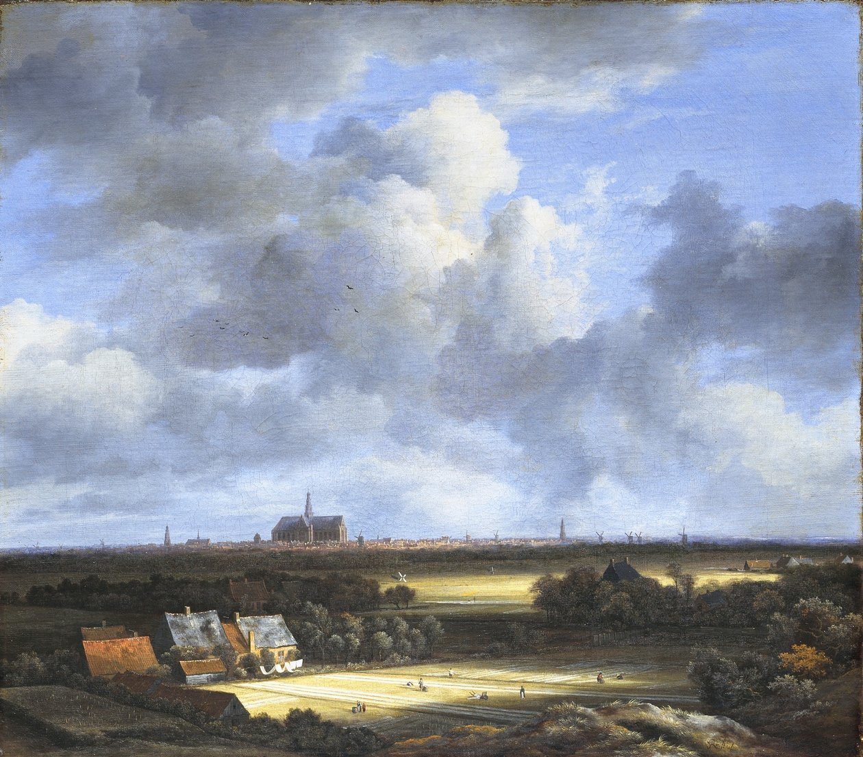 Veduta dei campi di candeggio e di Haarlem da Jacob van Ruisdael