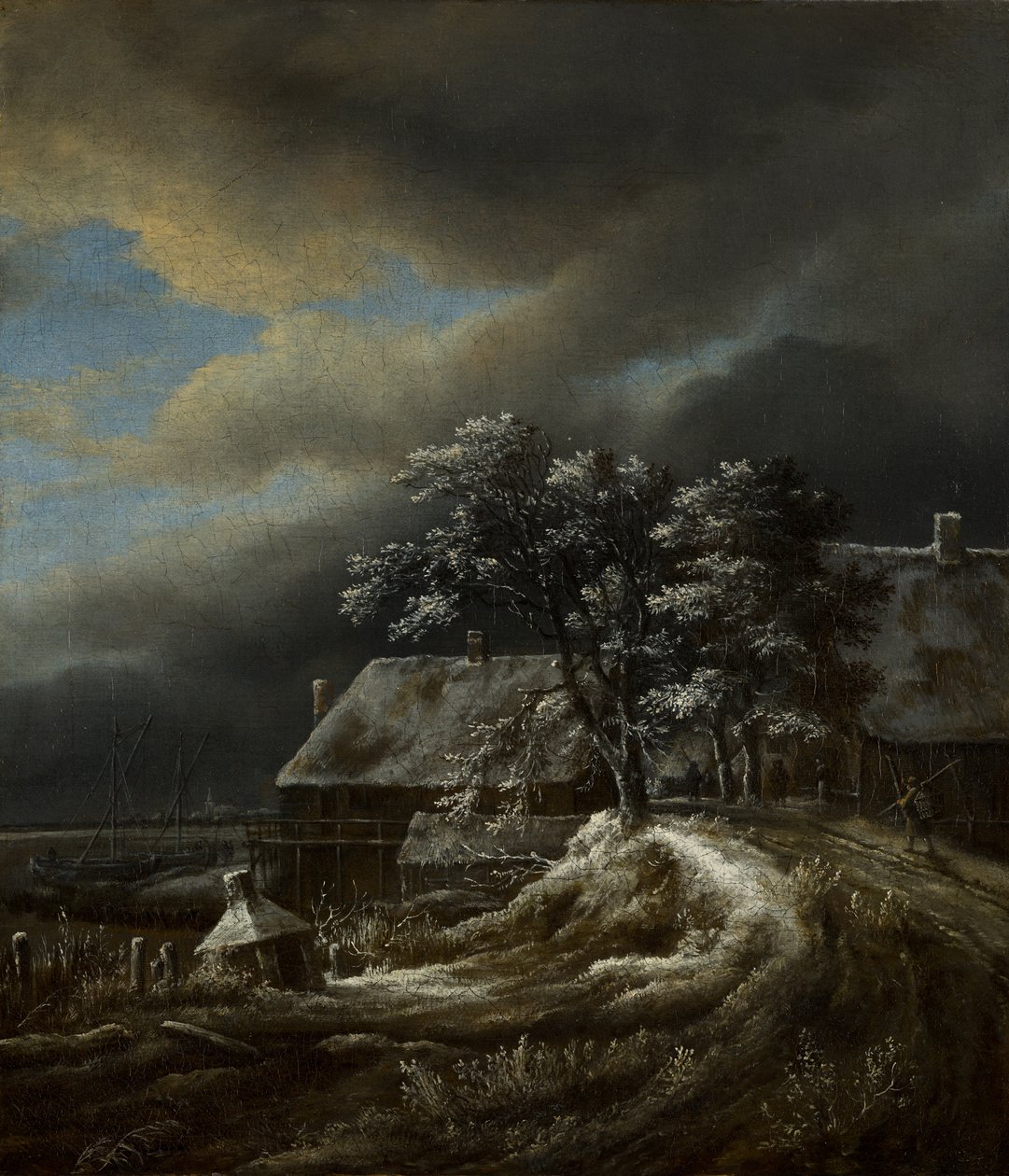 Paesaggio invernale con porto da Jacob van Ruisdael
